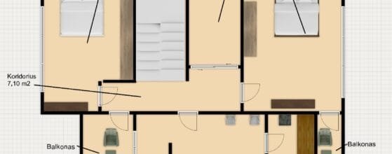 Sublokuotas namas su 1,88 aro sklypu Tauralaukyje, Klaipėdoje