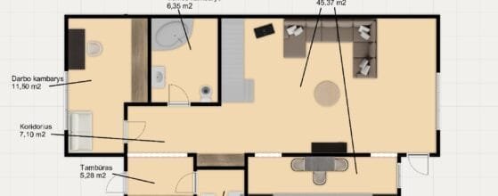 Sublokuotas namas su 1,88 aro sklypu Tauralaukyje, Klaipėdoje