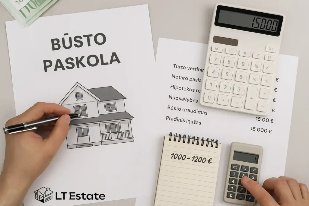 Būsto paskola Lietuvoje – realios išlaidos perkant būstą
