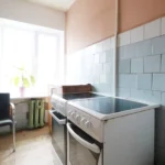 Buto Geležinkelio g. virtuvės ir poilsio zona.