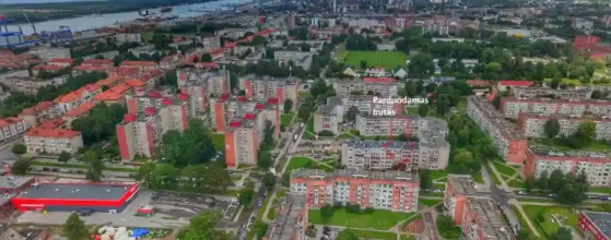 Kalnupės g. 2 Klaipėda – vaizdas iš drono