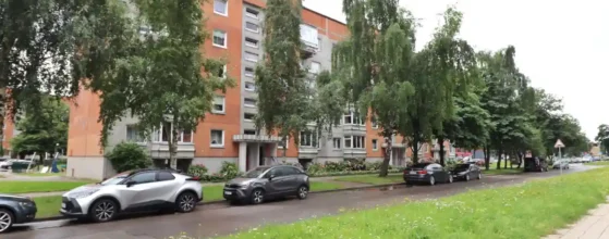 3 kambarių su holu butas Kalnupės g. 2 Klaipėdoje – namo išorė