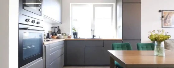 Kotedžo svetainė su atvira virtuvės zona Trušeliuose